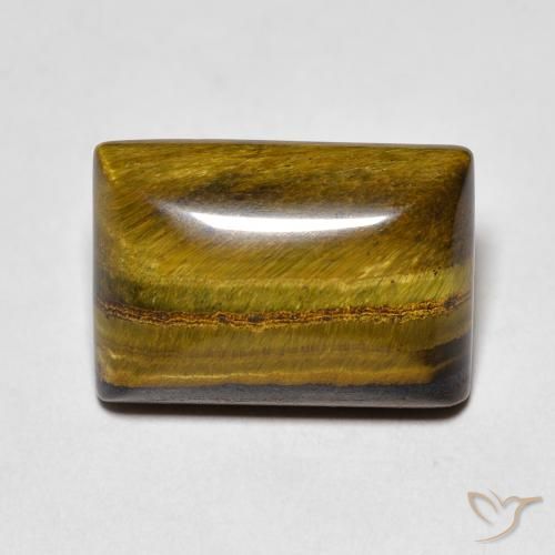 7.65ct Natürlicher Mittel braun Tigerauge, Baguette, Lichtundurchlässig