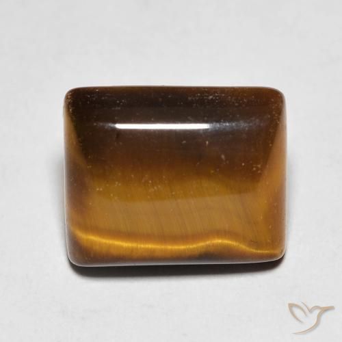 5.64ct Natürlicher Warmes Braun Tigerauge, Baguette, Lichtundurchlässig