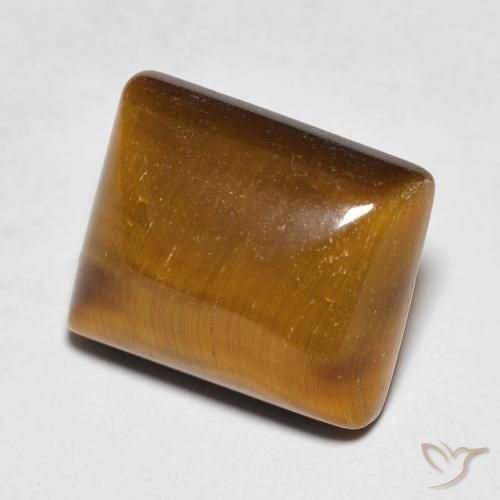 6.62ct Natürlicher Mittel braun Tigerauge, Baguette, Lichtundurchlässig