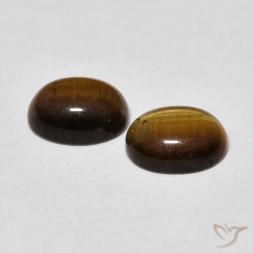 2.62 ct natürliche Warmes Braun Tigerauge-Edelsteine, Oval, Lichtundurchlässig