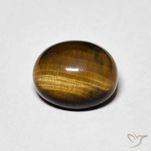 2.33ct Natürlicher Lebkuchen braun Tigerauge, Oval, Lichtundurchlässig