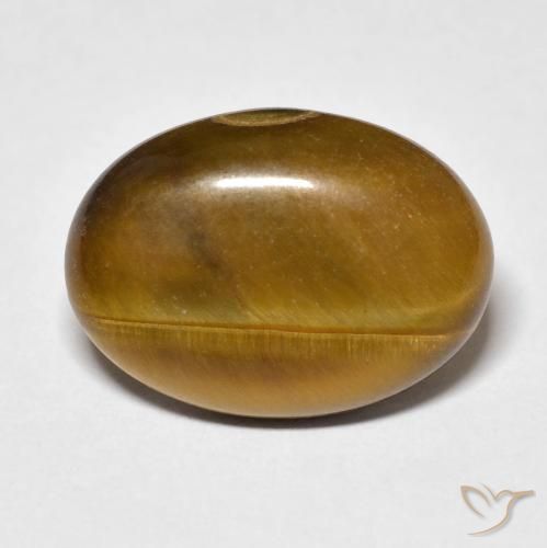 9.62ct Natürlicher hellbraun Tigerauge, Oval, Lichtundurchlässig