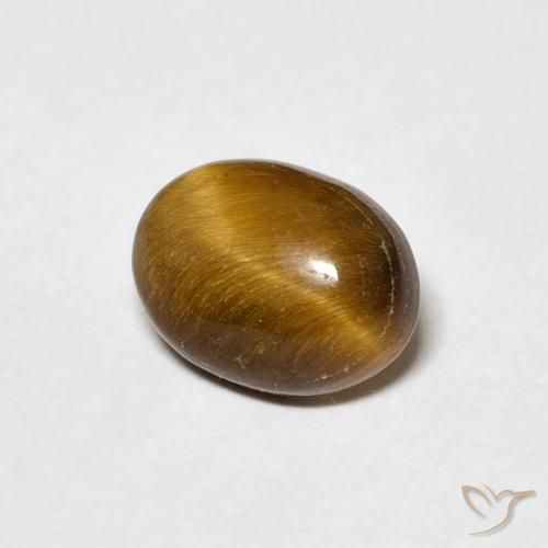 9,17 ctw natürlicher Warmes Braun Tigerauge, Oval, Lichtundurchlässig