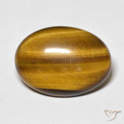 9.62ct Natürlicher Mittel braun Tigerauge, Oval, Lichtundurchlässig