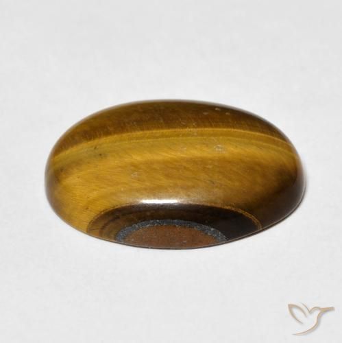 9,17 ctw natürlicher Mittel braun Tigerauge, Oval, Lichtundurchlässig