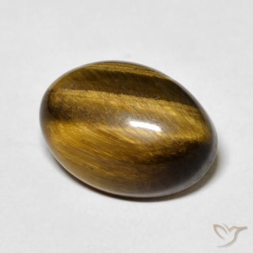 9,17 ctw natürlicher gold-braun Tigerauge, Oval, Lichtundurchlässig