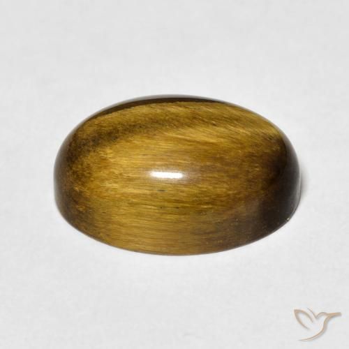 9,17 ctw natürlicher gold-braun Tigerauge, Oval, Lichtundurchlässig