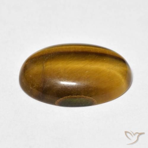 9,17 ctw natürlicher Warmes Braun Tigerauge, Oval, Lichtundurchlässig