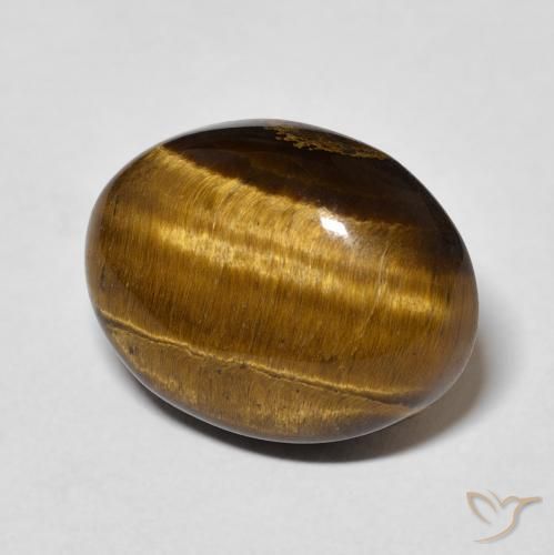 9,17 ctw natürlicher Warmes Braun Tigerauge, Oval, Lichtundurchlässig