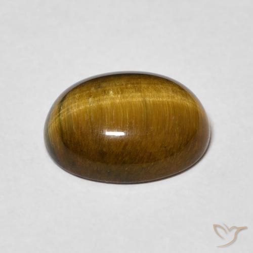 9,17 ctw natürlicher Mittel braun Tigerauge, Oval, Lichtundurchlässig