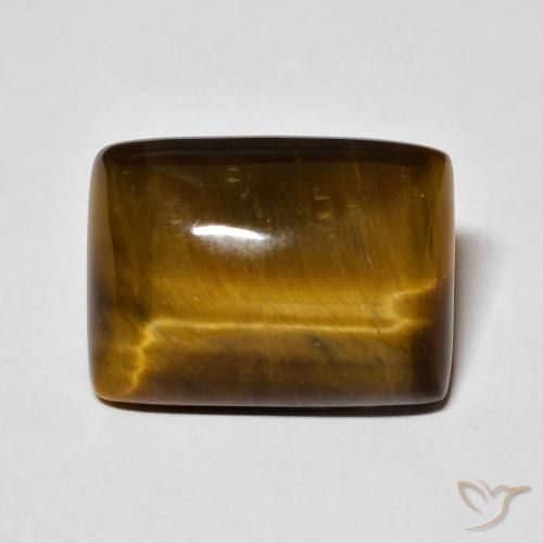 14.14ct Natürlicher Warmes Braun Tigerauge, Baguette, Lichtundurchlässig