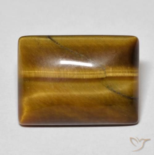 12.27ct Natürlicher Mittel braun Tigerauge, Baguette, Lichtundurchlässig