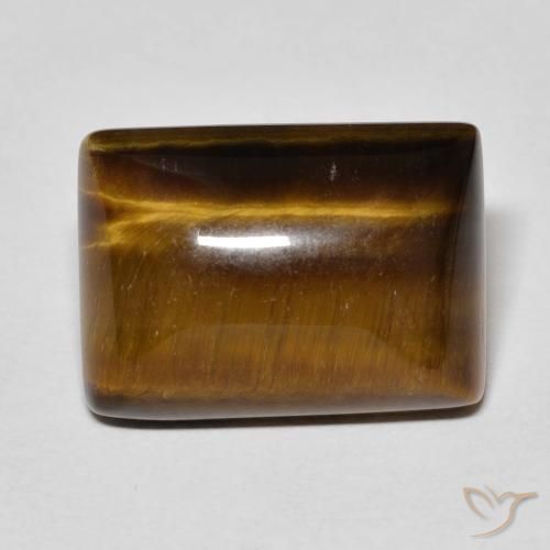 13.92ct Natürlicher Mittel braun Tigerauge, Baguette, Lichtundurchlässig