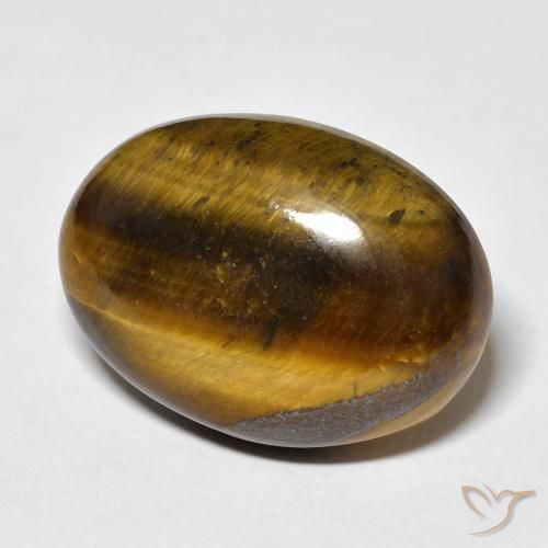 9,17 ctw natürlicher Warmes Braun Tigerauge, Oval, Lichtundurchlässig
