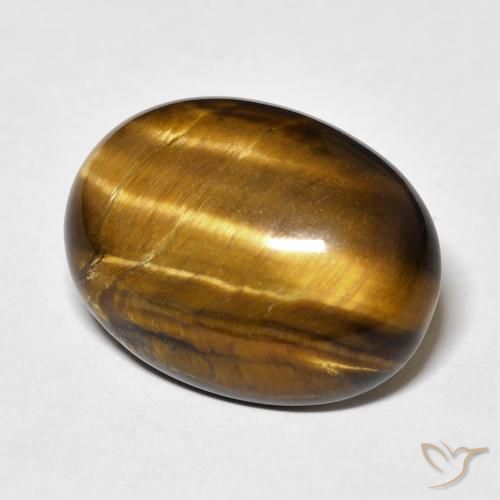 9,17 ctw natürlicher Warmes Braun Tigerauge, Oval, Lichtundurchlässig