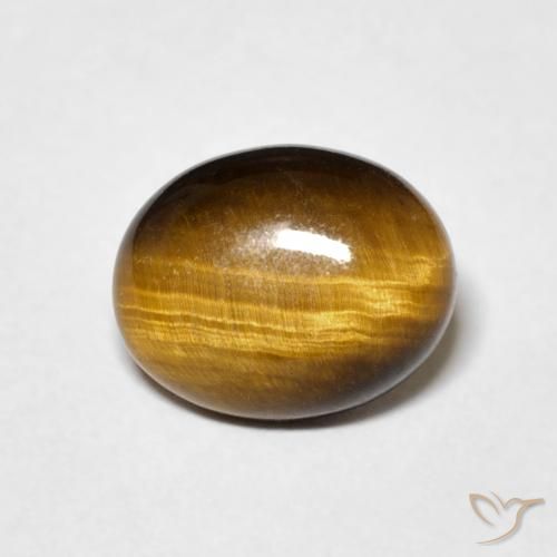 3.04ct Natürlicher gold-braun Tigerauge, Oval, Lichtundurchlässig, Photo A