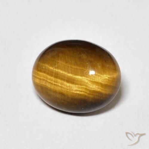 9,17 ctw natürlicher gold-braun Tigerauge, Oval, Lichtundurchlässig