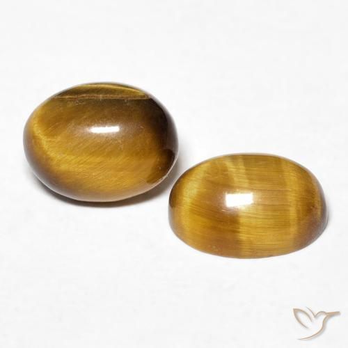 2.93 ct natürliche Warmes Braun Tigerauge-Edelsteine, Oval, Lichtundurchlässig