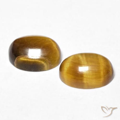 2.93 ct natürliche Warmes Braun Tigerauge-Edelsteine, Oval, Lichtundurchlässig