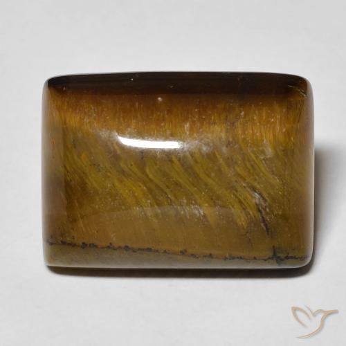 13.99ct Natürlicher Warmes Braun Tigerauge, Baguette, Lichtundurchlässig