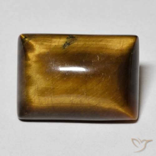 12.62ct Natürlicher Mittel braun Tigerauge, Baguette, Lichtundurchlässig