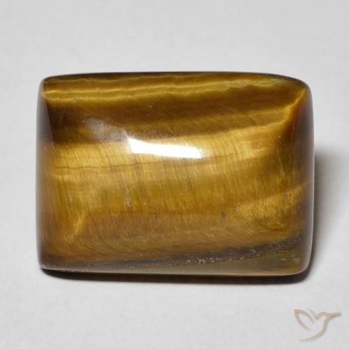 13.92ct Natürlicher Warmes Braun Tigerauge, Baguette, Lichtundurchlässig