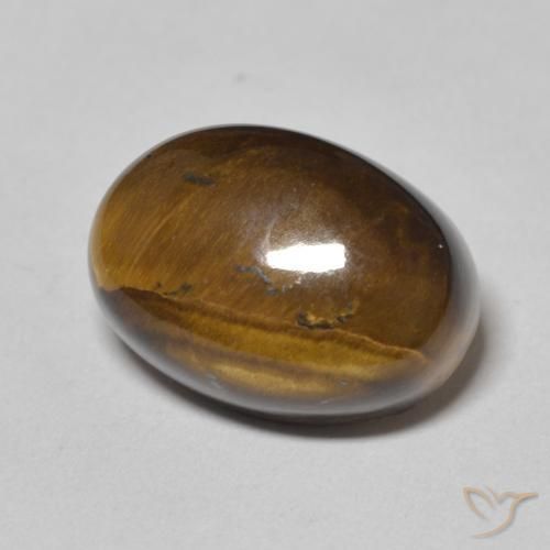 9,17 ctw natürlicher Warmes Braun Tigerauge, Oval, Lichtundurchlässig