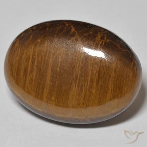 9,17 ctw natürlicher Mittel braun Tigerauge, Oval, Lichtundurchlässig
