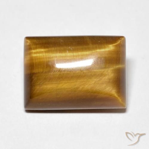 8.08ct Natürlicher Warmes Braun Tigerauge, Baguette, Lichtundurchlässig