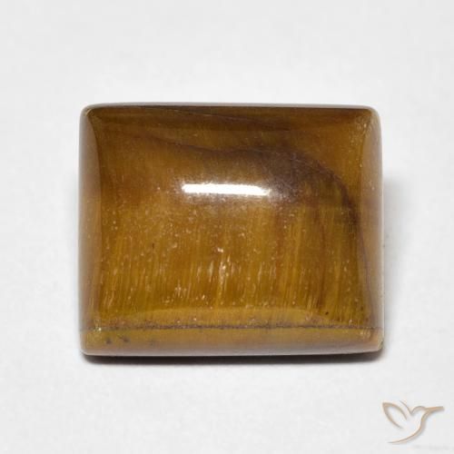 6.05ct Natürlicher Mittel braun Tigerauge, Baguette, Lichtundurchlässig