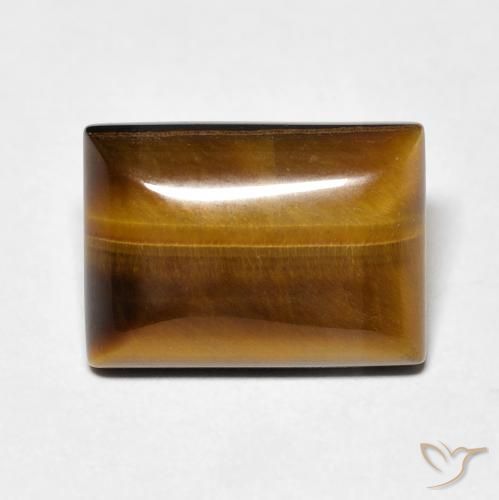 7.28ct Natürlicher Warmes Braun Tigerauge, Baguette, Lichtundurchlässig