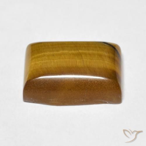 9,17 ctw natürlicher gold-braun Tigerauge, Baguette, Lichtundurchlässig