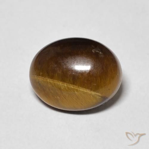 2.83ct Natürlicher Lebkuchen braun Tigerauge, Oval, Lichtundurchlässig