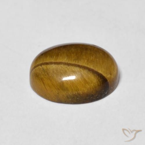9,17 ctw natürlicher Lebkuchen braun Tigerauge, Oval, Lichtundurchlässig