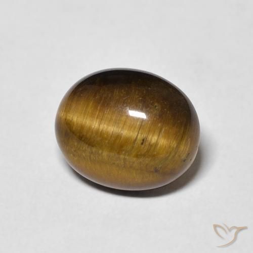 9,17 ctw natürlicher Mittel braun Tigerauge, Oval, Lichtundurchlässig