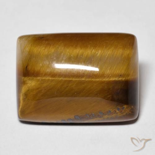 13.72ct Natürlicher Medium Light-Brown Tigerauge, Baguette, Lichtundurchlässig