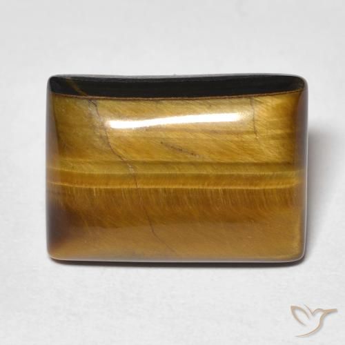 13.82ct Natürlicher Warmes Braun Tigerauge, Baguette, Lichtundurchlässig