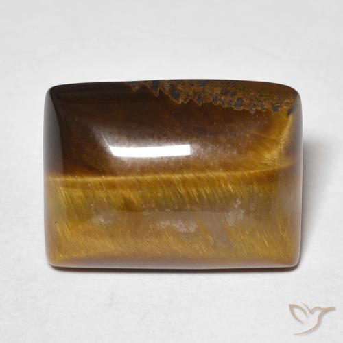 12.99ct Natürlicher Mittel braun Tigerauge, Baguette, Lichtundurchlässig