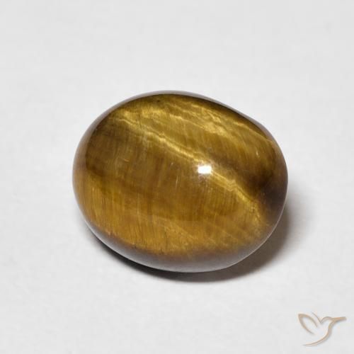 9,17 ctw natürlicher gold-braun Tigerauge, Oval, Lichtundurchlässig