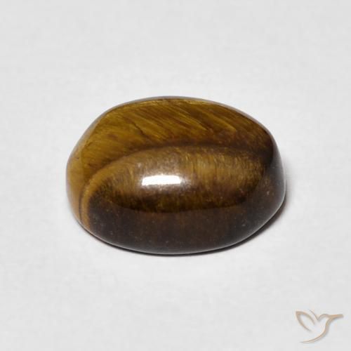 9,17 ctw natürlicher Lebkuchen braun Tigerauge, Oval, Lichtundurchlässig