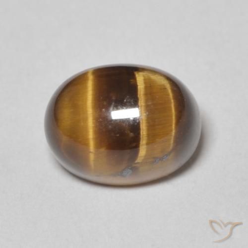2.83ct Natürlicher Lebkuchen braun Tigerauge, Oval, Lichtundurchlässig