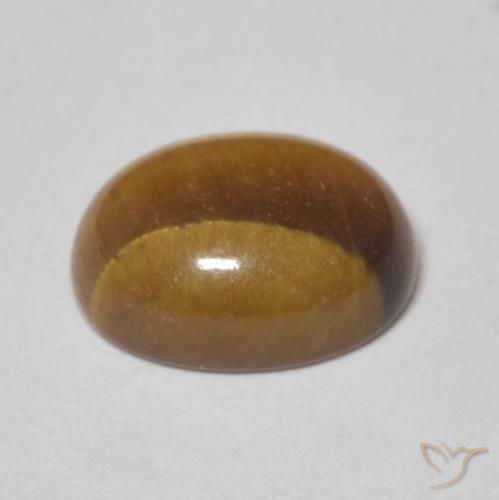9,17 ctw natürlicher Mittel braun Tigerauge, Oval, Lichtundurchlässig