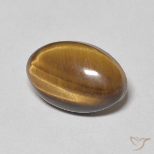 9,17 ctw natürlicher Warmes Braun Tigerauge, Oval, Lichtundurchlässig