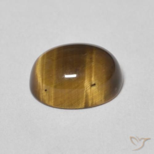 9,17 ctw natürlicher Mittel braun Tigerauge, Oval, Lichtundurchlässig