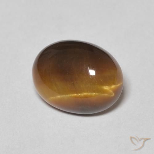 9,17 ctw natürlicher gold-braun Tigerauge, Oval, Lichtundurchlässig