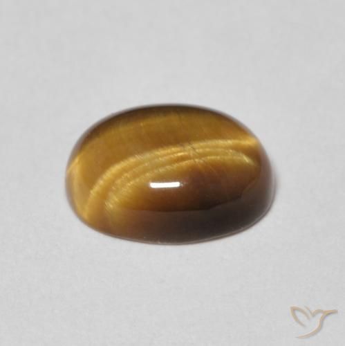 9,17 ctw natürlicher gold-braun Tigerauge, Oval, Lichtundurchlässig