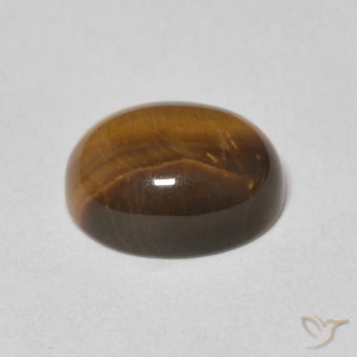 9,17 ctw natürlicher Warmes Braun Tigerauge, Oval, Lichtundurchlässig