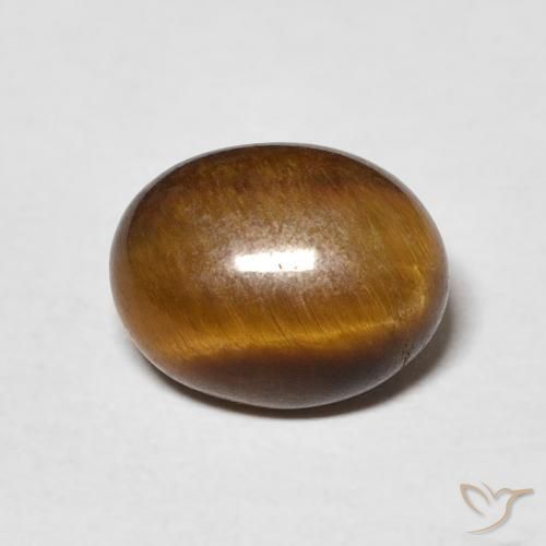 2.62ct Natürlicher Warmes Braun Tigerauge, Oval, Lichtundurchlässig