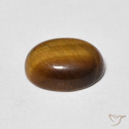 9,17 ctw natürlicher Warmes Braun Tigerauge, Oval, Lichtundurchlässig