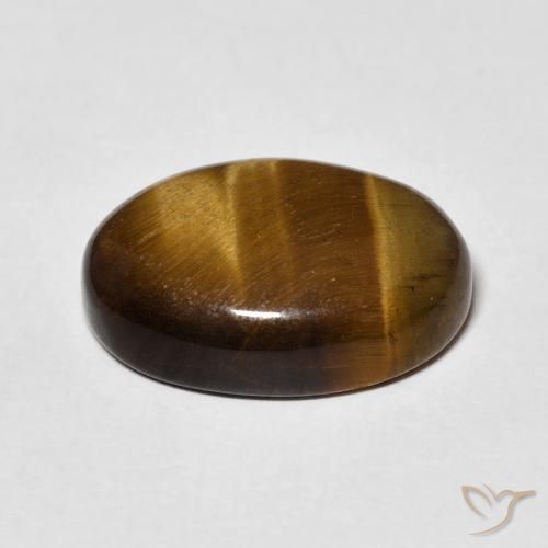 9,17 ctw natürlicher Warmes Braun Tigerauge, Oval, Lichtundurchlässig